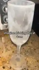 In this short clip, creator Gus The Great demonstrates a unique way to enjoy a soda late at night. He pours a dark soda into a frosted wine glass, creating a visually striking drink. The text overlay 'imagine drinking this at 4am' sets the scene for a relatable moment of late-night cravings, making it a perfect piece of content for fans of lifestyle hacks and casual vlogging. by @gusthegreats with Original Sound by gusthegreats