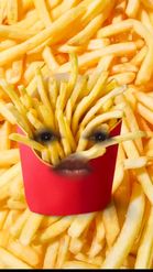 Preview for a Spotlight video that uses the french fries Lens