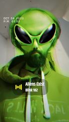 Preview for a Spotlight video that uses the Green Alien Glasses Lens