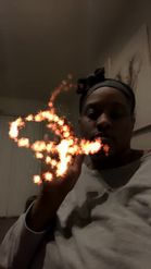 Preview for a Spotlight video that uses the Fire Drawing Lens