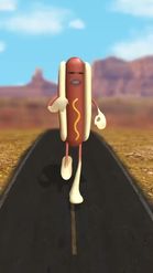 Preview for a Spotlight video that uses the Running Hot Dog Lens