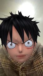 Preview for a Spotlight video that uses the Luffy Head Lens