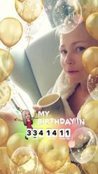 Preview for a Spotlight video that uses the Birthday Countdown Lens