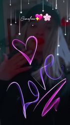 Preview for a Spotlight video that uses the Neon Love Drawing Lens