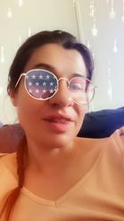 Preview for a Spotlight video that uses the Flag Glasses Lens