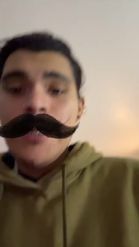 Preview for a Spotlight video that uses the Mustache Lens