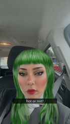 Preview for a Spotlight video that uses the Green Hair with Freckles Lens