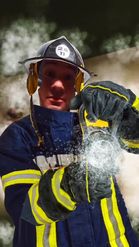 Preview for a Spotlight video that uses the Firefighter Lens