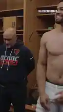 Watch Chicago Bears quarterback Caleb Williams celebrate a big win with his teammates in the locker room. The energetic post-game moment captures the team's joy and camaraderie after a successful game. by @nfl with Original Sound by nfl