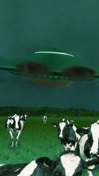 Preview for a Spotlight video that uses the Cows and Aliens Lens