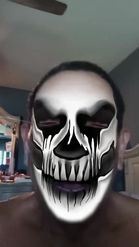 Preview for a Spotlight video that uses the Death Skull Lens