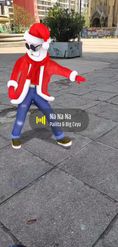 Preview for a Spotlight video that uses the Dancing SantaClaus Lens