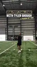 Watch former NFL quarterback Tyler Shough take on a fun challenge inside the New Orleans Saints indoor practice facility. The video captures the atmosphere of the team's training complex, featuring drills, friendly competition, and behind-the-scenes moments with players. by @saints with Original Sound by saints