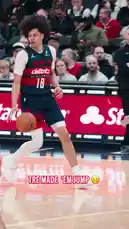 Watch as Washington Wizards guard Tre Mann pulls off an incredible 'em jump' alley-oop dunk against the Denver Nuggets. This fast-paced sequence showcases his athleticism, timing, and chemistry with his teammate, culminating in a powerful finish that has fans buzzing. by @washwizards with original sound
