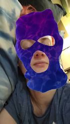 Preview for a Spotlight video that uses the Purple Balaclava Lens