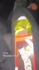 tufavlatiino 님이 만든 Original Sound 포함 @tufavlatiino 님이 만든 A nighttime drive through Mountain View is captured from inside a car. The footage shows a hand holding a can of White Claw Hard Seltzer and a Wonka candy bar, followed by views of the road ahead illuminated by headlights and taillights. The scene evokes a casual, late-night atmosphere.