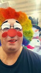 Preview for a Spotlight video that uses the Colorful Clown Lens