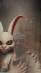 Preview for a Spotlight video that uses the Scary Bunny Hug Lens