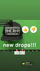 A static shot displays a black Chrome Hearts trucker hat against a green screen background. On-screen text shows the date, weight (107g), and size (20*18*6). A measurement ruler is visible at the bottom. The audio features a modern R&B/hip-hop track with lyrics about love and relationships. by @yourarchivedept with Don't by Bryson Tiller