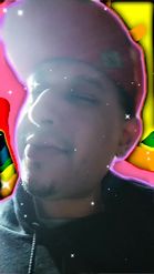 Preview for a Spotlight video that uses the Rainbow trail Lens