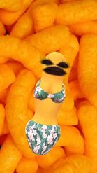 Preview for a Spotlight video that uses the Bikini Cheese Puff Lens