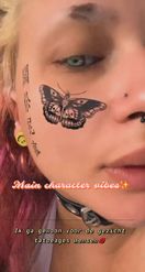Preview for a Spotlight video that uses the Face tattoos Lens