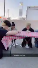 React Fam Color War! Pie Eating Contest by @martine with original sound