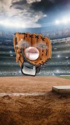 Preview for a Spotlight video that uses the Baseball glove Lens