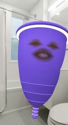 Preview for a Spotlight video that uses the Menstrual Cup Lens