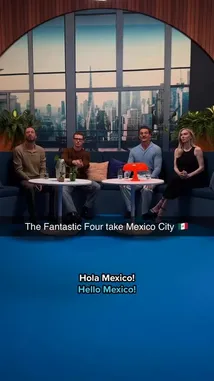 This promotional video captures key moments from the 'Fantastic Four' movie premiere event. It features the cast arriving on the red carpet, posing together, and interacting with fans during stage appearances. The footage includes behind-the-scenes shots of the event setup and concludes with the official movie poster reveal. by @marvel with marvel by Original Sound