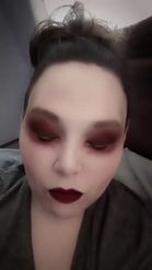 Preview for a Spotlight video that uses the Vampire Makeup  Lens