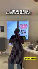 Watch Chef Abbye share her dream come true as she cooks a full Ghanaian menu takeover at Snapchat's UK headquarters. This behind-the-scenes look shows her collaborating with chefs, preparing traditional dishes like jollof rice and plantain and beans, and expressing her passion for promoting African cuisine. It's a powerful moment of cultural pride and culinary achievement. by @snapcreators with Original Sound by snapcreators
