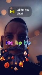 Preview for a Spotlight video that uses the Christmas Beard Lens
