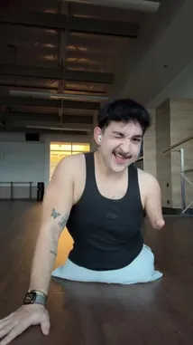 Watch Timur deliver a captivating dance performance on the floor in a modern studio. This dynamic routine features expressive movements, intricate hand gestures, and fluid transitions, showcasing his skill and artistry. by @onelimbtim with Original Sound by Contains: Mad Love (Sped-Up Version) - Mabel, Speed Radio