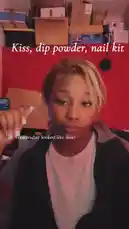 In this behind-the-scenes look, Seriously FD shows off her long white coffin nails while talking about her 'Wednesday' inspired look. She mentions using Walgreens dip powder for her manicure and shares a casual moment in her office space, which is filled with boxes and has a red backdrop. The audio includes her discussing her nail length and the process she uses. by @seriouslyfd with Original Sound by seriouslyfd