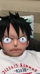 Preview for a Spotlight video that uses the Luffy Head Lens