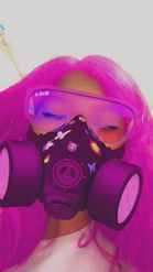 Preview for a Spotlight video that uses the Pink Cyberpunk Mask💗: TOMBOY by (G)I-DLE Lens