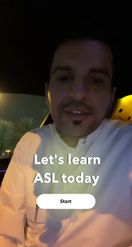 Preview for a Spotlight video that uses the ASL Alphabet Lens