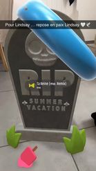 Preview for a Spotlight video that uses the RIP Summer Vacay Lens