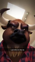 Preview for a Spotlight video that uses the Angry Bull Morph Lens