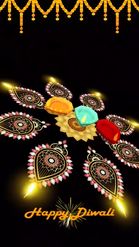Preview for a Spotlight video that uses the Diwali Rangoli Lens