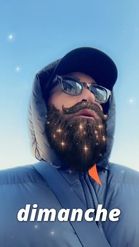 Preview for a Spotlight video that uses the Sparkling Beard Lens