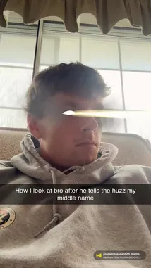 This short clip features content creator Dylan Terryberry sitting indoors, reacting with a serious expression as a bright light effect passes across his eyes. The audio includes the 'Plankton assahhh meme' sound, suggesting a humorous reaction to internet culture. by @datloading with plankton aaaahhhh meme by Hardstyle Killer, PHONK GROOVE, MC DJ MONTAGEM