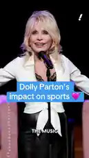 This video celebrates country music legend Dolly Parton's surprising and celebrated impact on the world of sports. From performing at the Dallas Cowboys' Thanksgiving halftime show in a cheer uniform to being honored by the New York Yankees, her influence spans decades. The clip highlights her 2019 NASCAR appearance with Tyler Reddick, her 2024 Olympic anthem featuring Simone Biles and Katie Ledecky, and her performance of 'Rocky Top' with Peyton Manning before a Tennessee-Georgia game. by @yahoosports with Original Sound by yahoosports
