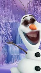 Preview for a Spotlight video that uses the Olaf Frozen Lens
