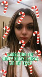 Preview for a Spotlight video that uses the Christmas Vibes Lens