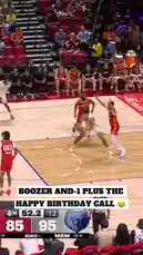 Watch key moments from the Memphis Grizzlies versus Houston Rockets game. See players in action on the court, including a close-up of a player in a white jersey, number 27. The scoreboard shows a tight game with 46.4 seconds remaining in the 4th quarter. Experience the intensity of NBA gameplay. by @nba with Original Sound by nba