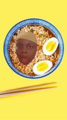 Preview for a Spotlight video that uses the Ramen Face Lens