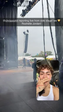 A behind-the-scenes look from a Snap Creator's perspective as they enter the ACL festival grounds. The video captures the massive scale of the live music stage, complete with towering speakers and smoke effects, while the creator films themselves in a picture-in-picture view, building excitement for the upcoming show. by @snapcreators with Original Sound by snapcreators