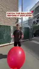 Watch as members of the San Francisco 49ers take on a hilarious challenge to catch a balloon before it deflates! This fun-filled outdoor game features players reacting with surprise, laughter, and excitement as they try to grab the fast-moving red and yellow balloons. From failed attempts to triumphant catches, see the competitive spirit and team camaraderie of the 49ers in this lighthearted behind-the-scenes moment. by @sf49ers with Original Sound by sf49ers
